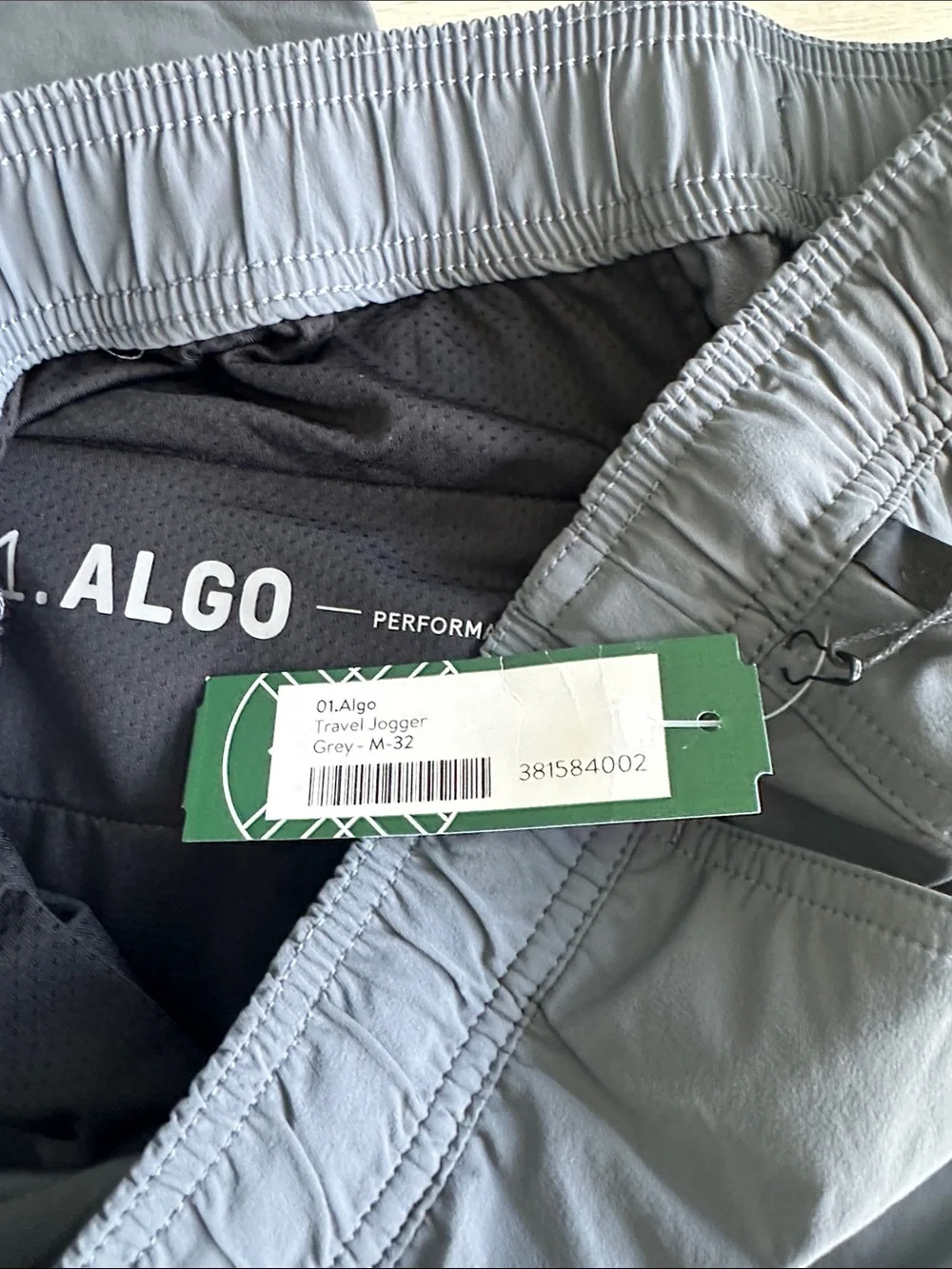 01.Algo Athletic Travel Jogger Grey Medium NWT STITCH FIX